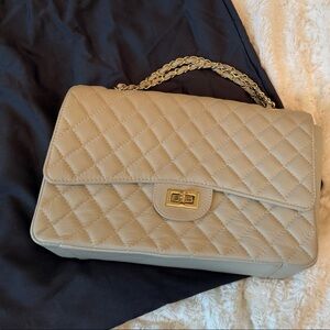 Persaman New York Quilted Tan Shoulder Bag